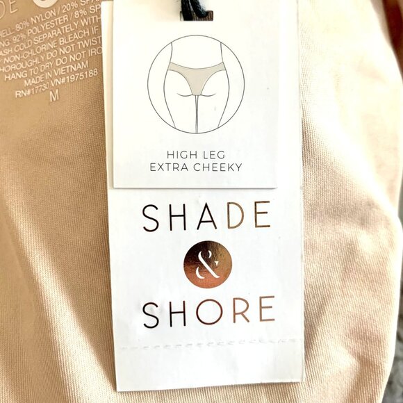 Shade & Shore Snake Print High Leg Extra Cheeky Bikini Bottom Bathing Swim XL - Picture 6 of 9